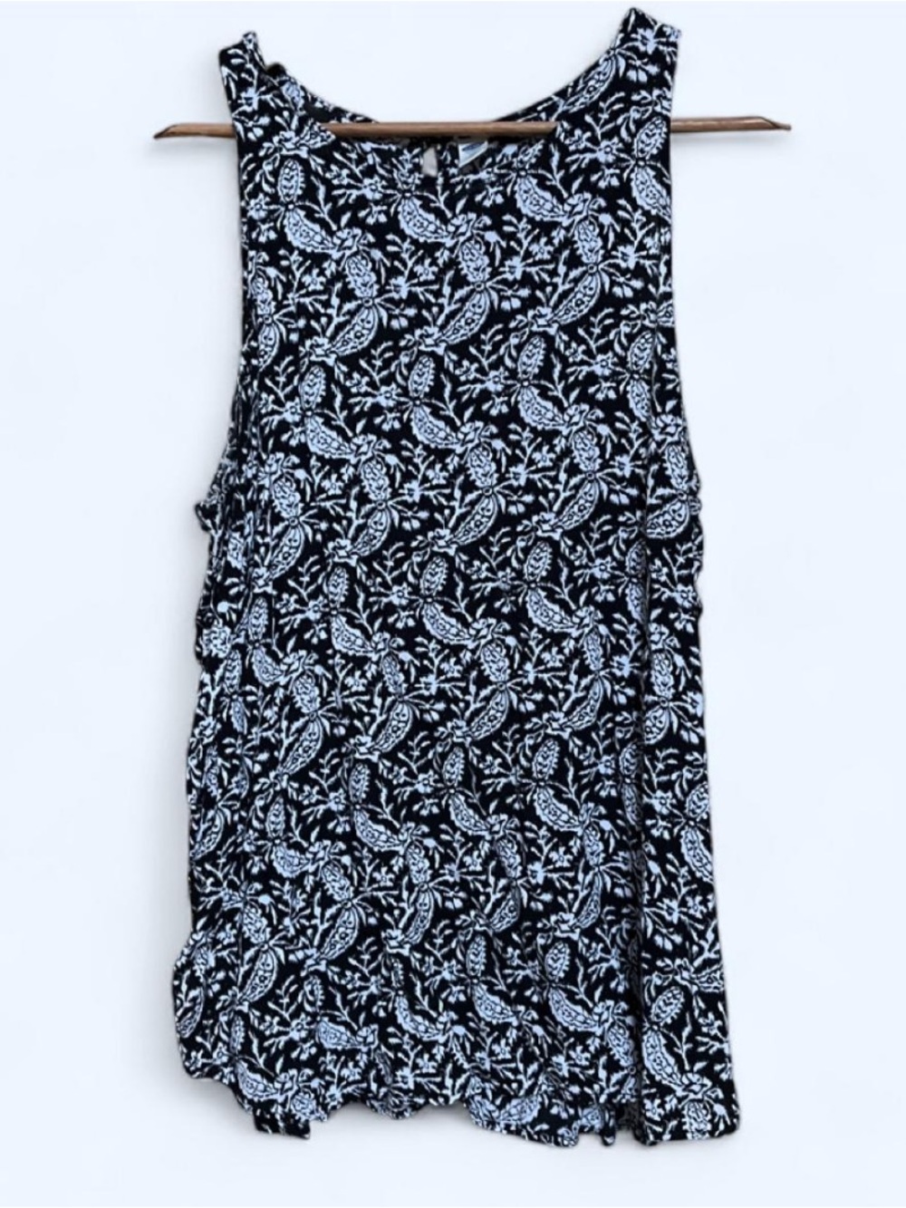 Black & White Paisley Tank